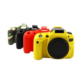 PULUZ Soft Silicone Protective Case for Canon EOS 77D(Red)