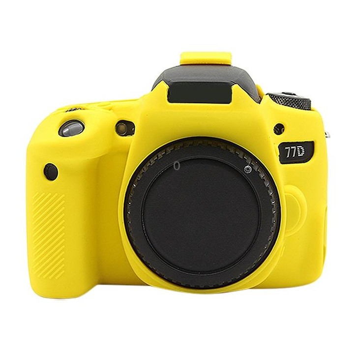 PULUZ Soft Silicone Protective Case for Canon EOS 77D(Yellow)