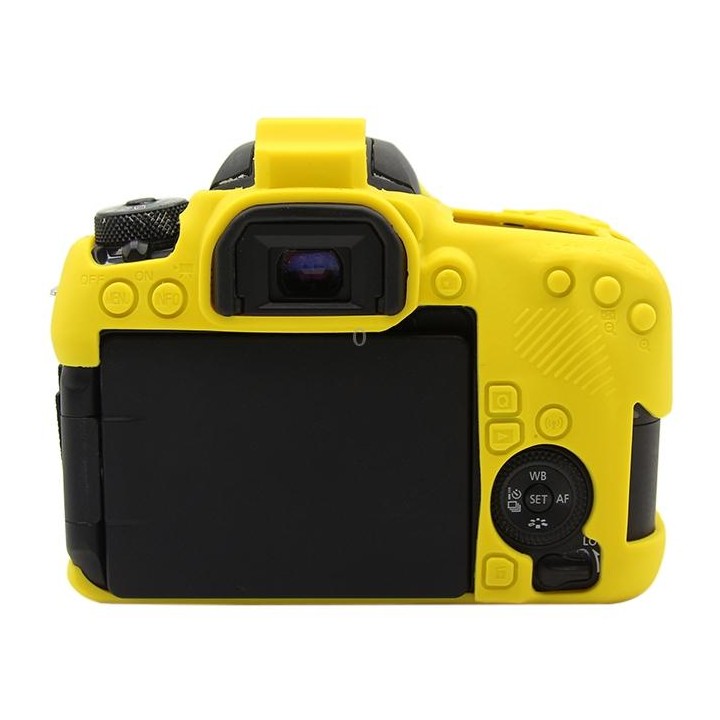 PULUZ Soft Silicone Protective Case for Canon EOS 77D(Yellow)