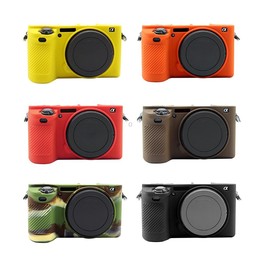 PULUZ Soft Silicone Protective Case for Sony ILCE-6500(Coffee)