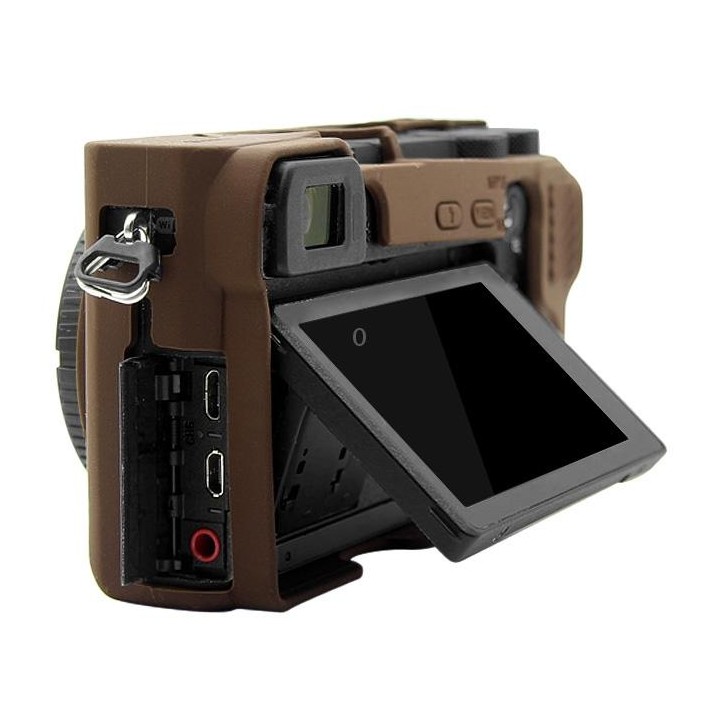 PULUZ Soft Silicone Protective Case for Sony ILCE-6500(Coffee)