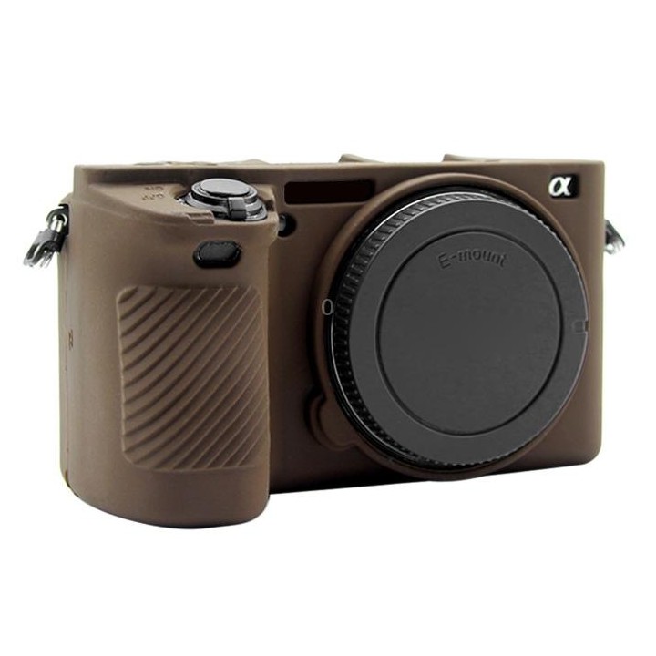 PULUZ Soft Silicone Protective Case for Sony ILCE-6500(Coffee)