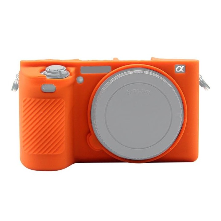 PULUZ Soft Silicone Protective Case for Sony ILCE-6500(Orange)