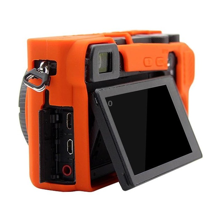 PULUZ Soft Silicone Protective Case for Sony ILCE-6500(Orange)
