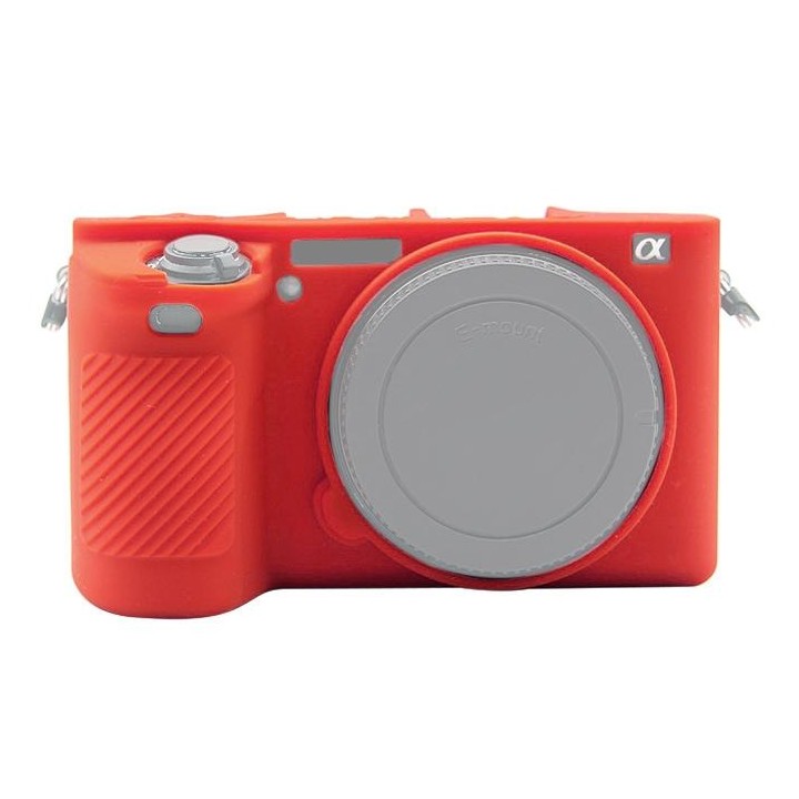 PULUZ Soft Silicone Protective Case for Sony ILCE-6500(Red)