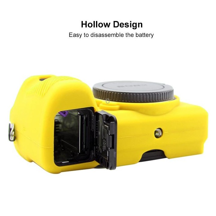 PULUZ Soft Silicone Protective Case for Sony ILCE-6500(Yellow)