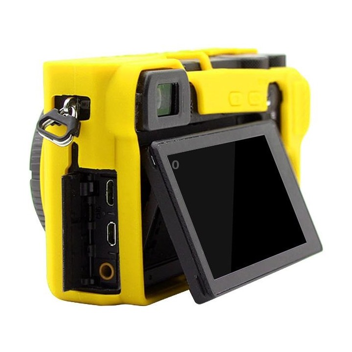 PULUZ Soft Silicone Protective Case for Sony ILCE-6500(Yellow)