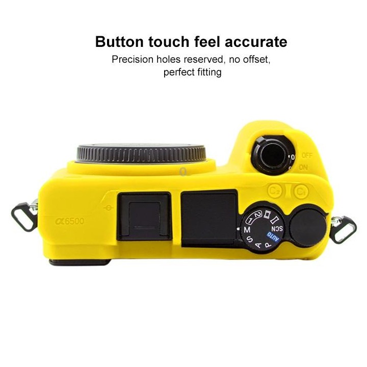 PULUZ Soft Silicone Protective Case for Sony ILCE-6500(Yellow)