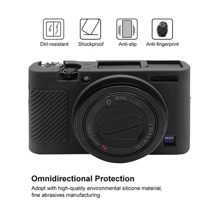 PULUZ Soft Silicone Protective Case for Sony RX100 III / IV / V(Black)