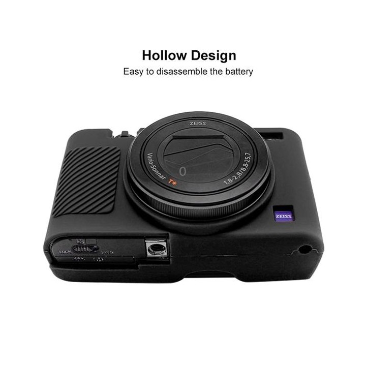 PULUZ Soft Silicone Protective Case for Sony RX100 III / IV / V(Black)