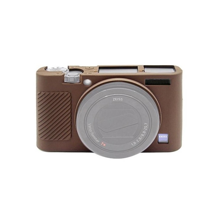 PULUZ Soft Silicone Protective Case for Sony RX100 III / IV / V(Coffee)