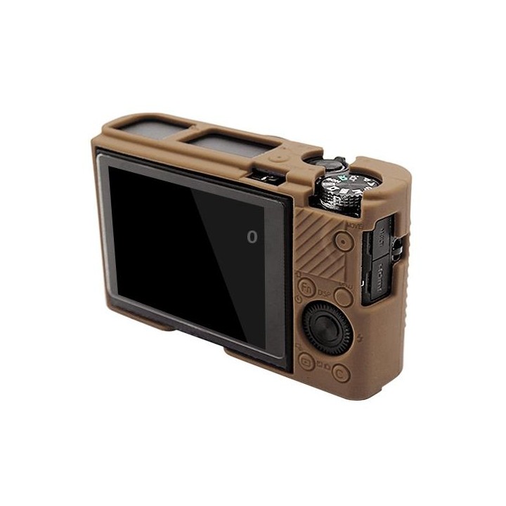 PULUZ Soft Silicone Protective Case for Sony RX100 III / IV / V(Coffee)