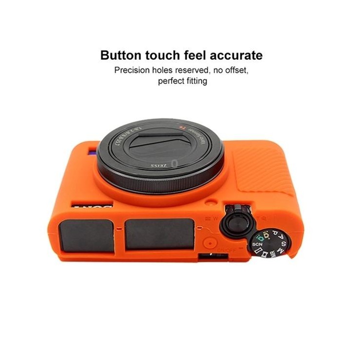 PULUZ Soft Silicone Protective Case for Sony RX100 III / IV / V(Orange)