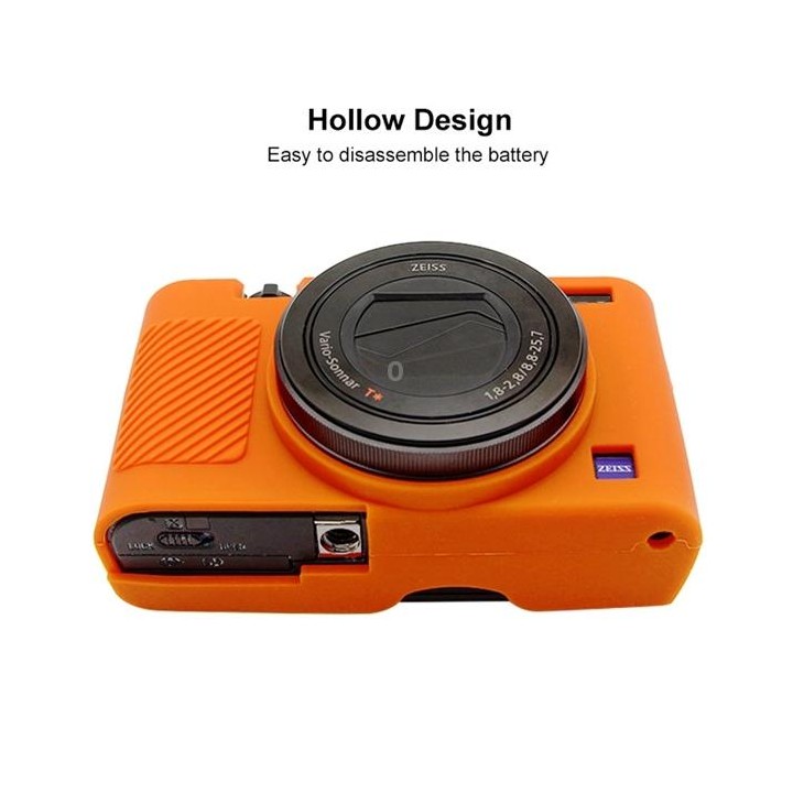 PULUZ Soft Silicone Protective Case for Sony RX100 III / IV / V(Orange)