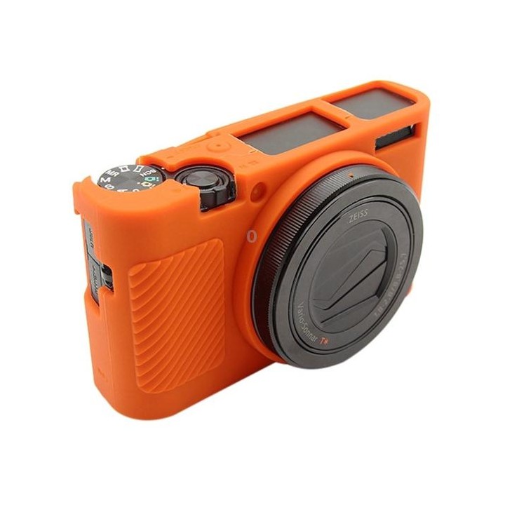 PULUZ Soft Silicone Protective Case for Sony RX100 III / IV / V(Orange)