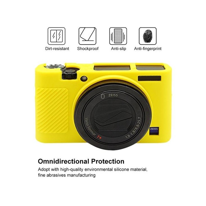 PULUZ Soft Silicone Protective Case for Sony RX100 III / IV / V(Yellow)