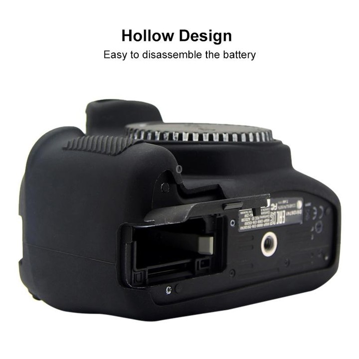 PULUZ Soft Silicone Protective Case for Canon EOS 1300D / 1500D(Black)
