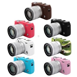 PULUZ Soft Silicone Protective Case for FUJIFILM X-A3 / X-A10(Coffee)