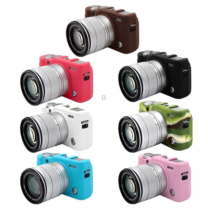 PULUZ Soft Silicone Protective Case for FUJIFILM X-A3 / X-A10(Pink)