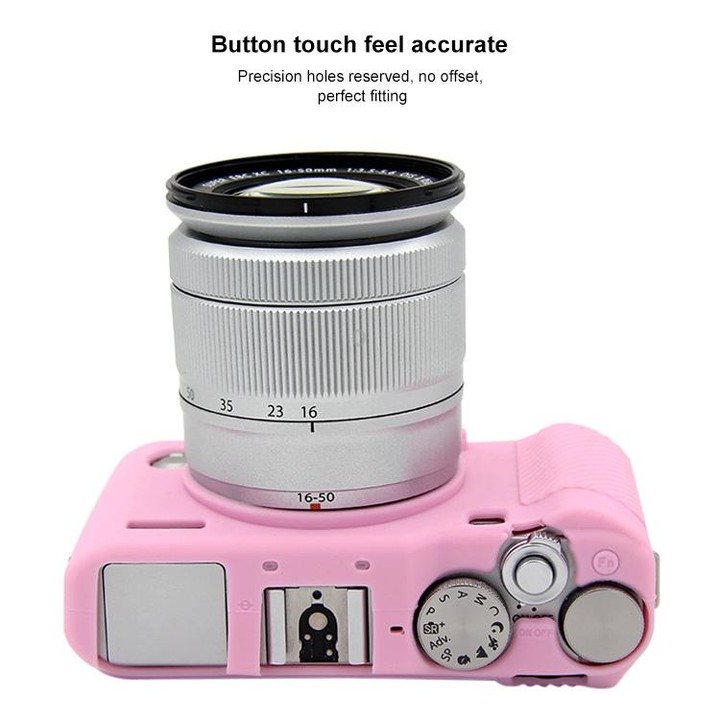 PULUZ Soft Silicone Protective Case for FUJIFILM X-A3 / X-A10(Pink)