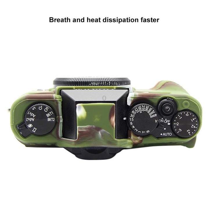 PULUZ Soft Silicone Protective Case for FUJIFILM XT10(Camouflage)