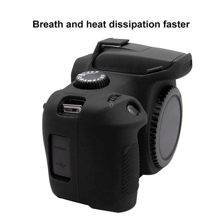 PULUZ Soft Silicone Protective Case for Canon EOS 3000D / 4000D(Black)