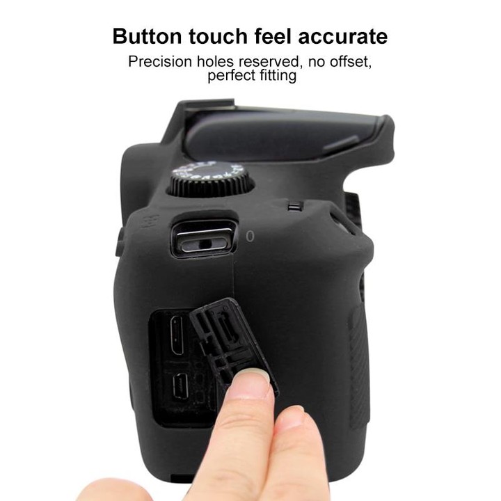 PULUZ Soft Silicone Protective Case for Canon EOS 3000D / 4000D(Black)