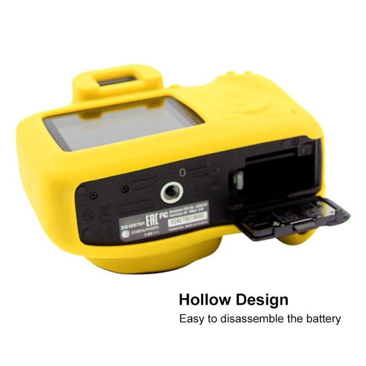 PULUZ Soft Silicone Protective Case for Canon EOS 3000D / 4000D(Yellow)