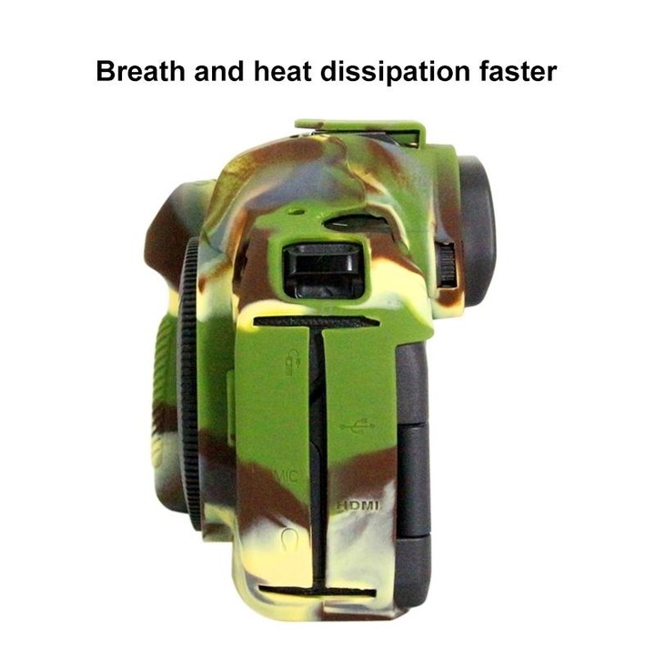PULUZ Soft Silicone Protective Case for Canon EOS R(Camouflage)