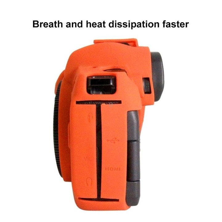 PULUZ Soft Silicone Protective Case for Canon EOS R(Orange)