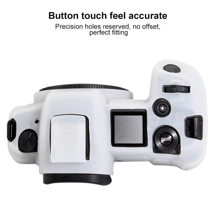 PULUZ Soft Silicone Protective Case for Canon EOS R(White)