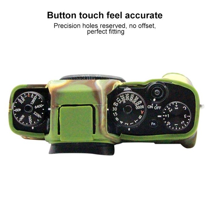 PULUZ Soft Silicone Protective Case for FUJIFILM XT3(Camouflage)