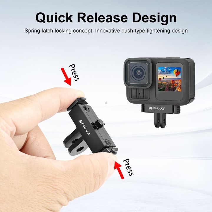 For GoPro MISSION 1 / 1 PRO / HERO13 Black / MAX2 PULUZ Magnetic Quick Release Base Mount (Black)