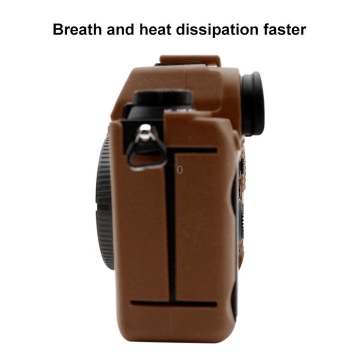 PULUZ Soft Silicone Protective Case for Sony ILCE-9M2/ Alpha 9 II / A92(Coffee)