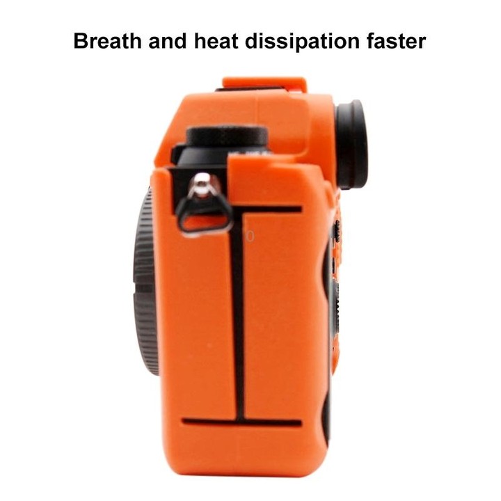PULUZ Soft Silicone Protective Case for Sony ILCE-9M2/ Alpha 9 II / A92(Orange)