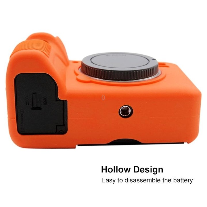 PULUZ Soft Silicone Protective Case for Sony ILCE-9M2/ Alpha 9 II / A92(Orange)