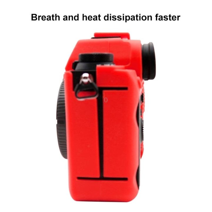 PULUZ Soft Silicone Protective Case for Sony ILCE-9M2/ Alpha 9 II / A92(Red)