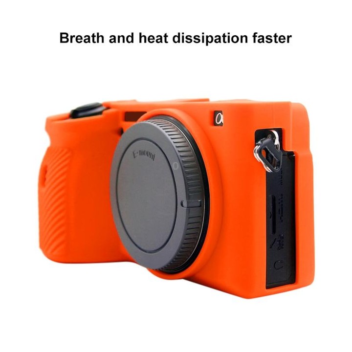 PULUZ Soft Silicone Protective Case for Sony A6600 / ILCE-6600(Orange)