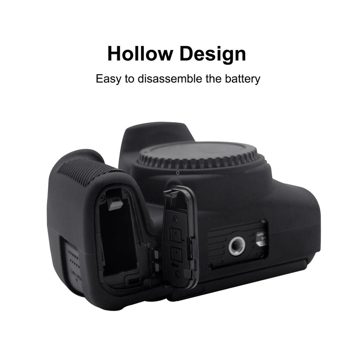 PULUZ Soft Silicone Protective Case for Canon EOS 850D(Black)