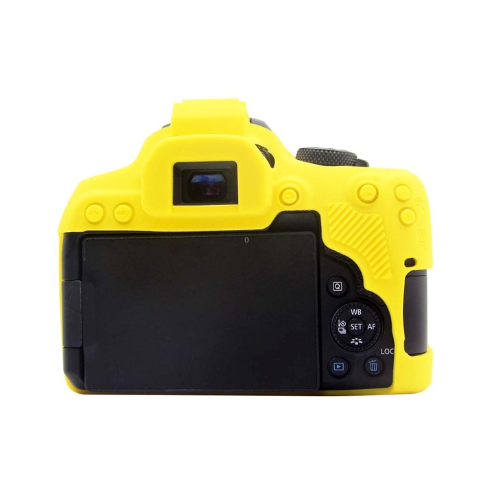 PULUZ Soft Silicone Protective Case for Canon EOS 850D(Yellow)