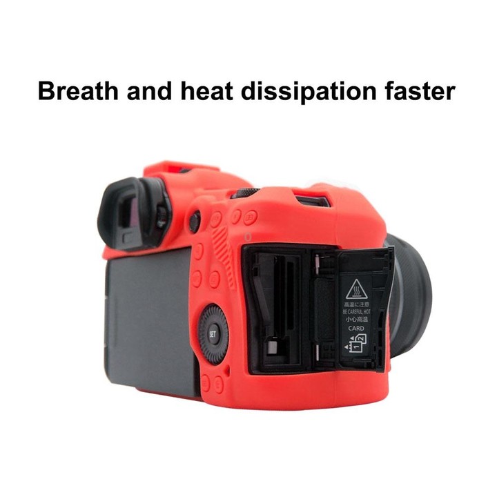 PULUZ Soft Silicone Protective Case for Canon EOS R5(Red)