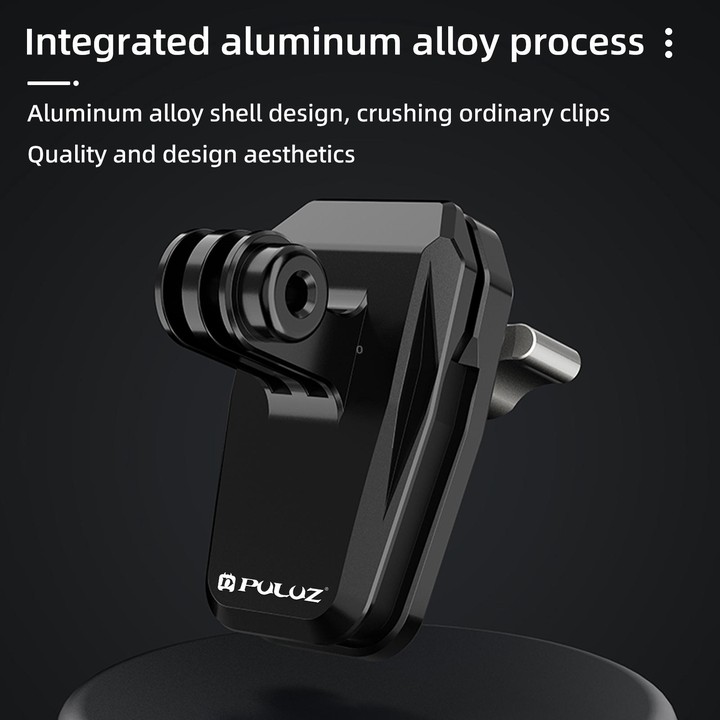PULUZ Motorcycle Windshield Clip Bracket Camera Mount (Black)