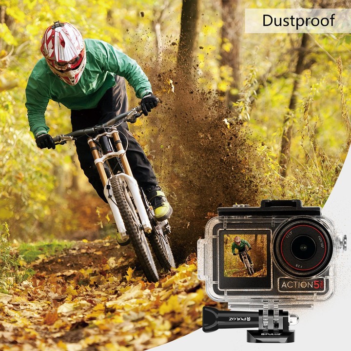 For DJI Osmo Action 5 Pro / 3 / 4 PULUZ 60m Underwater Waterproof Housing Diving Case with Cold Shoe & Buckle Basic Mount & Scre