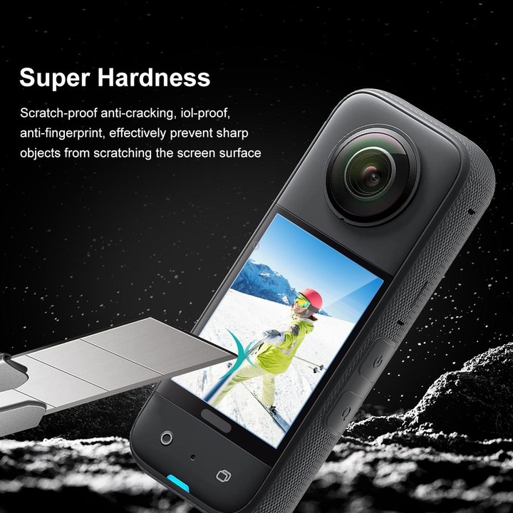 For Insta360 X3 PULUZ 2pcs Curved HD Screen Film(Transparent)