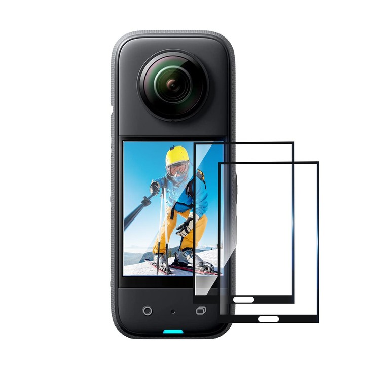 For Insta360 X3 PULUZ 2pcs Curved HD Screen Film(Transparent)