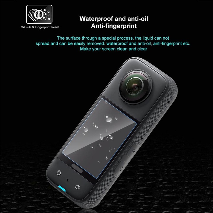 For Insta360 X3 PULUZ 2pcs Curved HD Screen Film(Transparent)