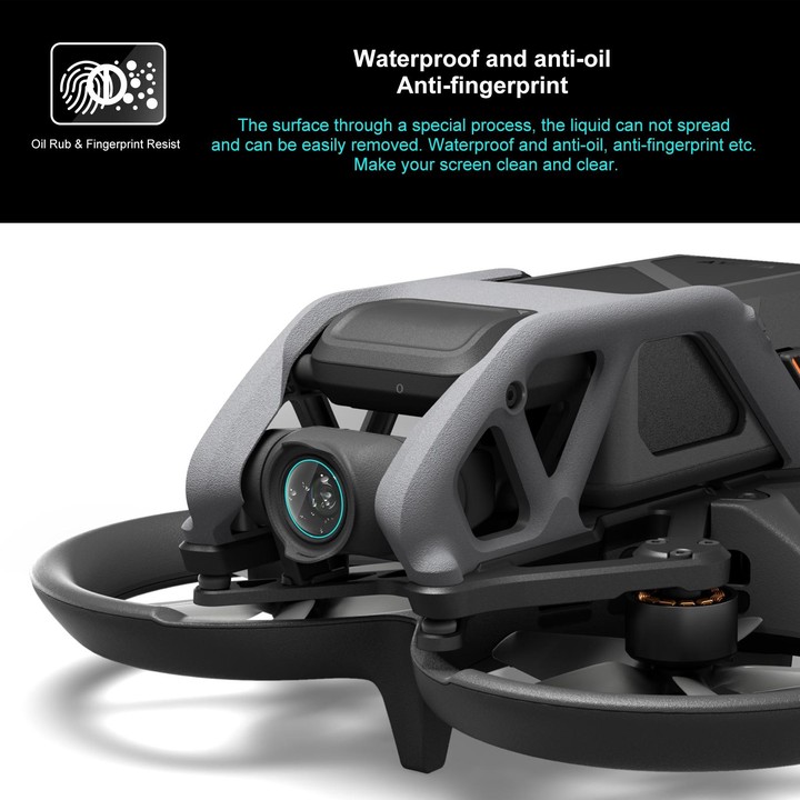 For DJI Avata PULUZ 2pcs Tempered Glass Drone Lens Film(Transparent)