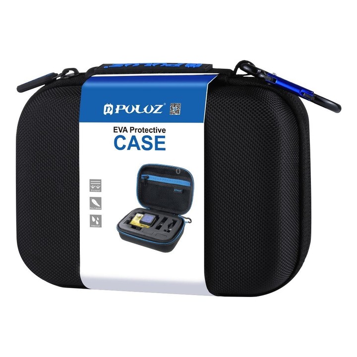 PULUZ Waterproof Carrying and Travel Case for GoPro, DJI Osmo Action and other Sport Cameras Accessories, Small Size: 16cm x 12c