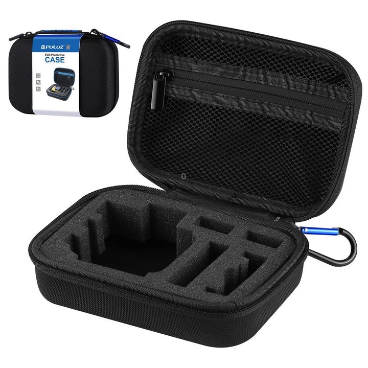 PULUZ Waterproof Carrying and Travel Case for GoPro, DJI Osmo Action and other Sport Cameras Accessories, Small Size: 16cm x 12c