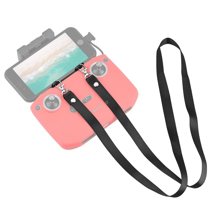 PULUZ Nylon Dual-Hook Anti-lost Anti-fall Neck Strap Lanyard for DJI Mini 3 / 3 Pro / Mavic 3 / Air 2 / 2S Remote Control (Black